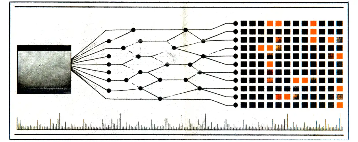 Printed plate for Aegis: an inked slab fanning out through an IAM authorization routing graph into a grid of secure permission cells.